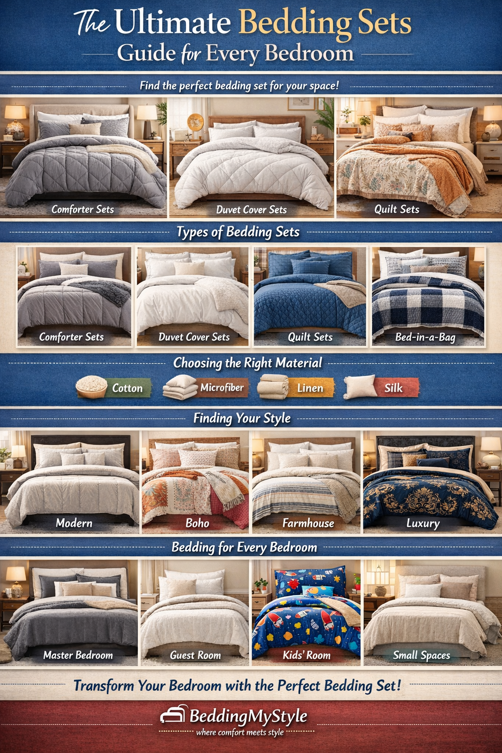 The Ultimate Bedding Sets Guide for Every Bedroom