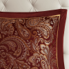 Madison Park Aubrey 12-Piece Comforter Set with Cotton Bed Sheets – Red Queen