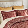 Madison Park Aubrey 12-Piece Comforter Set with Cotton Bed Sheets – Red Queen
