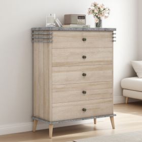 Farmhouse Chest Dresser Of Drawers Tall Storage Organizer