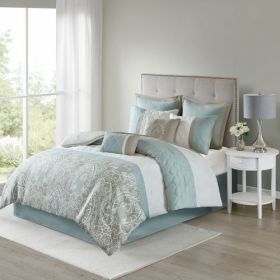 510 Design Shawnee 8-Piece Queen Comforter Set – Seafoam