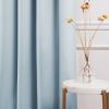 52 x 72 inch Solid Light Blue Thermal Blackout Curtain Panels - Set of 2
