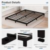 California King 5-inch Heavy Duty Metal Bed Frame with 3,000 lb. Weight Capacity