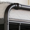 CA King Industrial Vintage Heavy Duty Steel Slat Bed Frame