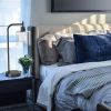 Set of 2 - Modern Stylish Dimmable Black Metal Arch USB Table Lamp with LED Bulbs
