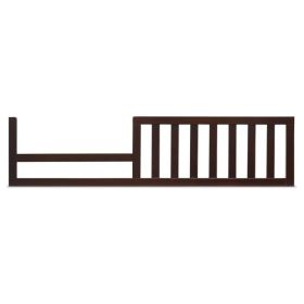 SF Home Espresso Solid Wood Toddler Bed Rail