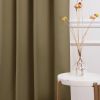 52 x 72 inch Solid Olive Green Thermal Blackout Curtain Panels - Set of 2