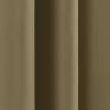 52 x 84 inch Solid Olive Green Thermal Blackout Curtain Panels - Set of 2