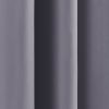 52 x 63 inch Solid Grey Thermal Blackout Curtain Panels - Set of 2