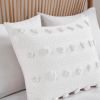 King/Cal King 3-Piece Ivory Pompom Microfiber Comforter Set