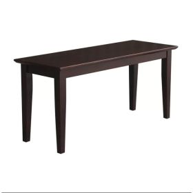 Java Brown Solid Wood Entryway Bench