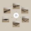 King size 8-inch Metal Frame Box-Spring Mattress Foundation with Cover