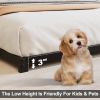 King size 3-inch Low Profile Heavy Duty Metal Bed Frame in Matte Black