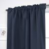 52 x 102 inch Solid Navy Blue Thermal Blackout Curtain Panels - Set of 2