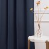 52 x 108 inch Solid Navy Blue Thermal Blackout Curtain Panels - Set of 2