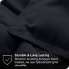 Queen size Luxuriously Soft Down Alternative Comforter Set in Black