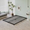 Queen size 3-inch Low Profile Heavy Duty Metal Bed Frame in Matte Black