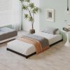 Twin size 3-inch Low Profile Heavy Duty Metal Bed Frame in Matte Black