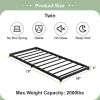 Twin size 3-inch Low Profile Heavy Duty Metal Bed Frame in Matte Black