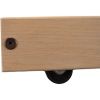 Twin size Solid Wood Roll-Out Trundle Bed Frame - Made in USA