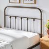 Twin size Vintage Bronze Metal Platform Bed Frame with Headboard and Footboard