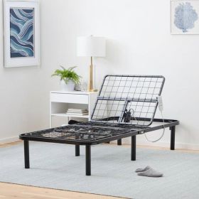 Twin XL Steel Adjustable Bed Base with Wired Remote