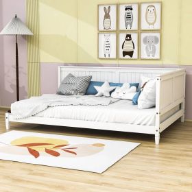 Full size Modern Daybed in White Wood Finish