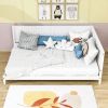 Full size Modern Daybed in White Wood Finish