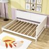 Full size Modern Daybed in White Wood Finish