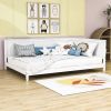 Full size Modern Daybed in White Wood Finish