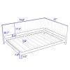 Full size Modern Daybed in White Wood Finish