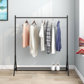 Garment Rack Freestanding Hanger Multi-functional Single Pole Bedroom Clothing Rack Bedroom
