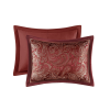 Madison Park Aubrey 12-Piece Comforter Set with Cotton Bed Sheets – Red Queen