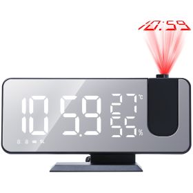 Projection LED Digital Alarm Clock with Radio Function