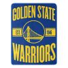 Warriors Licensed Officially NBA Clear Out Micro Raschel Throw Blanket; 46" x 60"