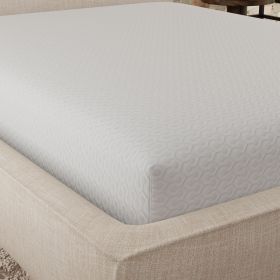 Snow Soft Circular Poly Knit with HEIQ Cooling Water Resistant Mattress Protector Queen