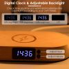 Bedside Table Lamp Touch Control Lamp with Dock Wireless Charging LED Desk Lamp Dimmable Nightstand Reading Lamp