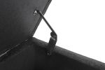 Storage Bench with Storage Bench for Bedroom End of Bed Bench Foot of Bed Bench Entryway Bench Storage Ottoman Bench 43.7" W x 18.1" D Black Linen Ben