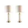 Clarity Glass Cylinder Table Lamp (Pair)