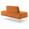 56.3"Inch Modern End of Bed Bench,Velvet Fabric Upholstered 2Seater Sofa Couch Entryway Ottoman Bench, Fuzzy Sofa Stool Footrest