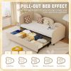 Twin Size Twin Size Bed frames With An Another Bed Frame, Velvet Upholstered Daybed, Modern Sofa Bed Daybed Frame for Bedroom Living Room