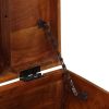 Storage Trunk 43.3"x13.8"x16.1" Solid Acacia Wood