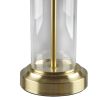 Clarity Glass Cylinder Table Lamp (Pair)
