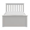Gray Twin Trundle Bed, Heavy Duty Malibu Solid Wood Bed Frame with Twin Size Pull Out Toddler Trundle Bed for Kids