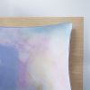 4 piece Watercolor Tie Dye Printed Duvet Cover Set with Throw Pillow