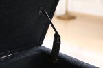 Storage Bench with Storage Bench for Bedroom End of Bed Bench Foot of Bed Bench Entryway Bench Storage Ottoman Bench 43.7" W x 18.1" D Black Linen Ben