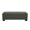 50" Ottoman Bench in Textured Fabric, Rectangular Design with Hinged Lid for Seating, Footrest, and Hidden Storage, Perfect for Living Room, Bedroom