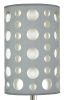 30"H GREY/WHITE RETRO TABLE LAMP