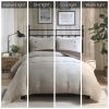 3 Piece Corduroy Duvet Cover Set (No Comforter Included)