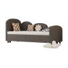 Twin Size Upholstered Daybed with Storage Drawers, Velvet Upholstered Daybed, Modern Sofa Bed Daybed Frame for Bedroom Living Room